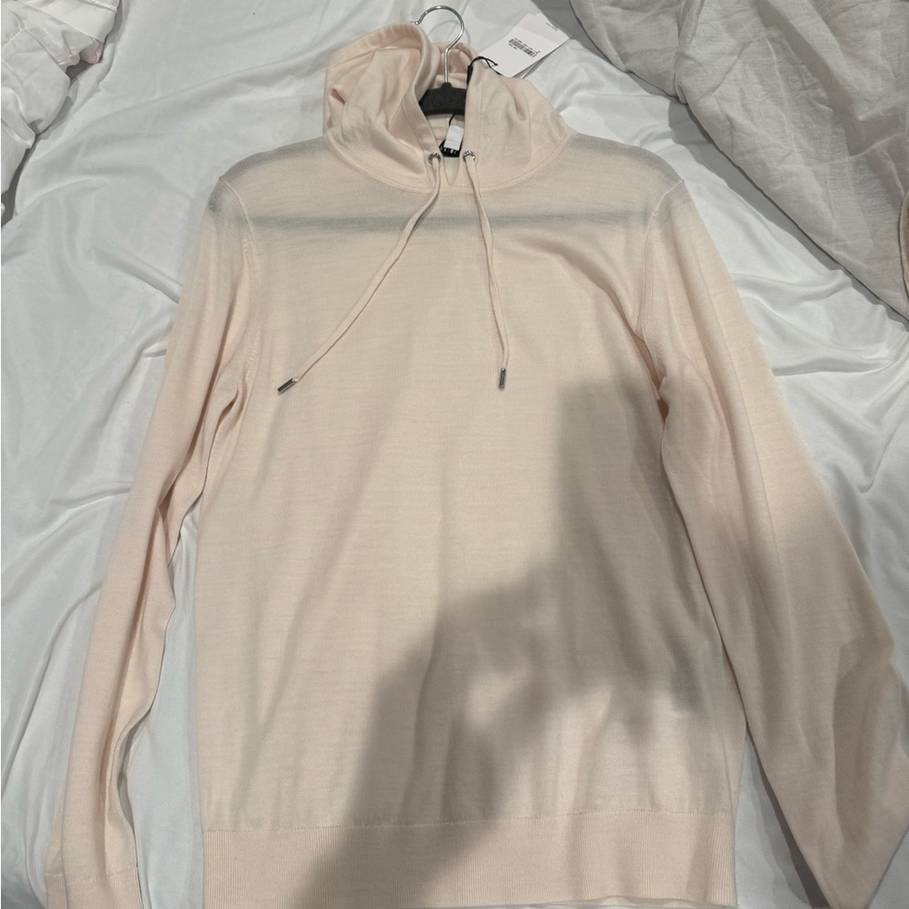 NWT Reiss Cream/Salmon Hoodie size M